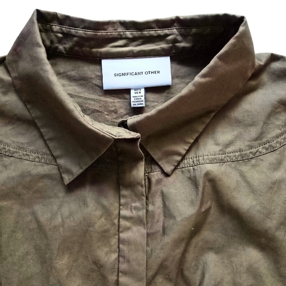 Significant Other Australia Addison Tie Crop Top in Cotton-poplin US 8/AU 12 - Picture 6 of 9